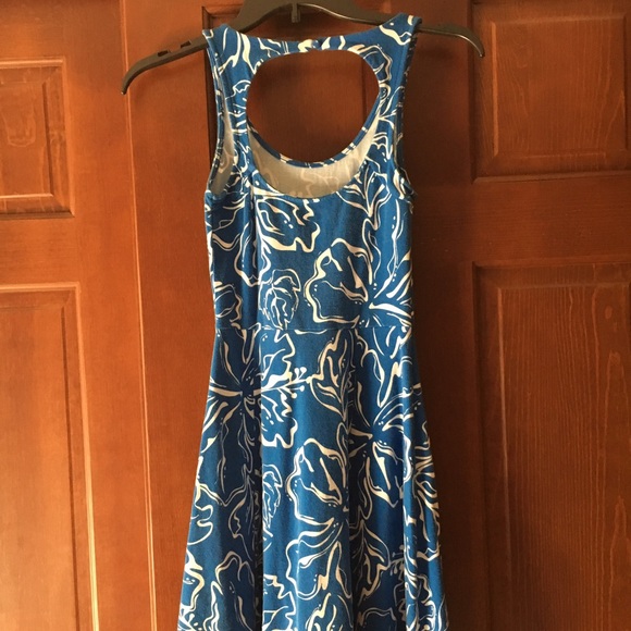 Blue and white summer dress - Picture 2 of 3