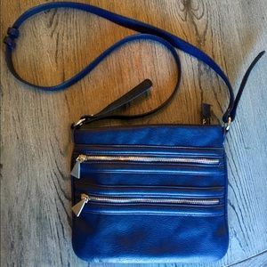 Liz Claiborne Navy Over-Shoulder Purse