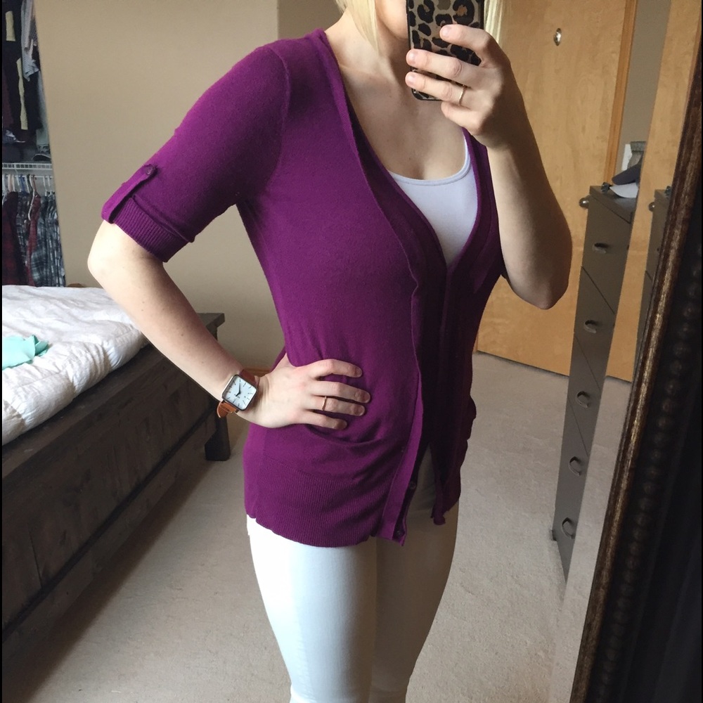 LOFT short sleeved cardigan