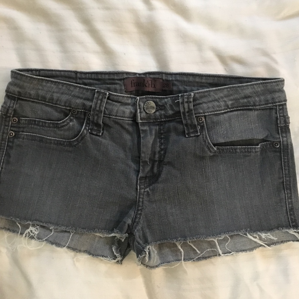 Frankie B Grey Cut Off Shorts
