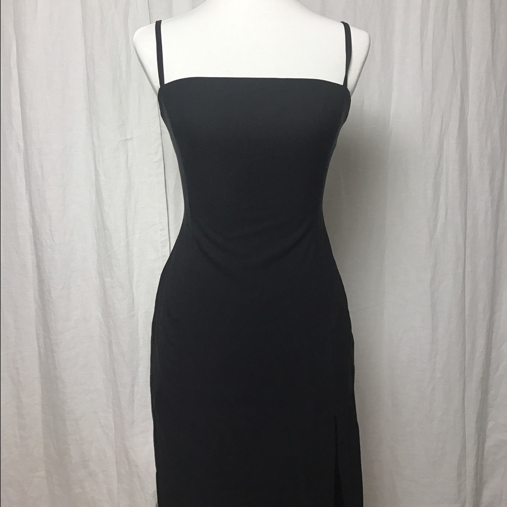 Vintage black bodycon dress