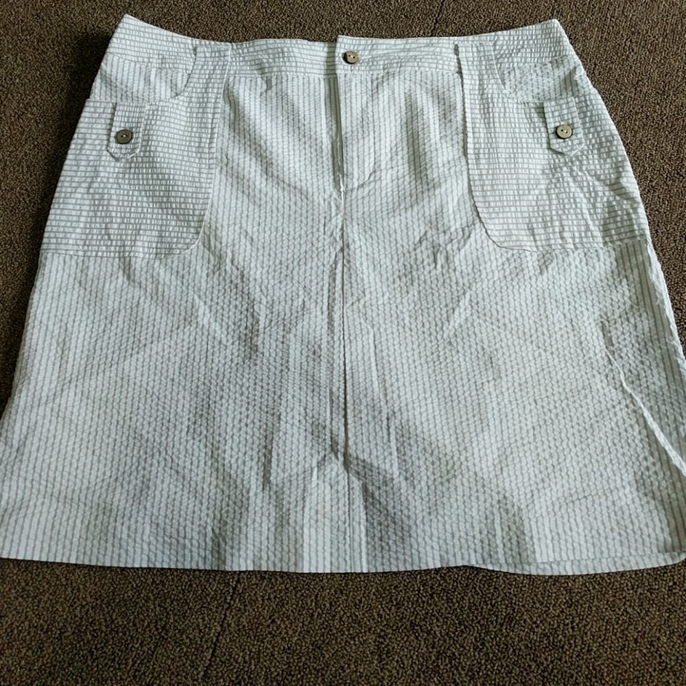 Pinstripe skirt
