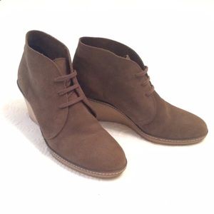 Weekend sale! Jcrew ankle booties in army green.