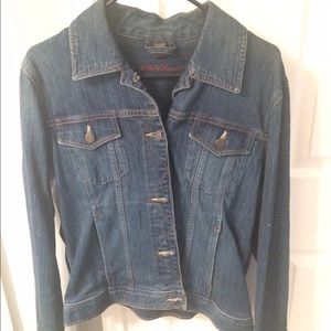 Large Eddie Bauer denim jean jacket