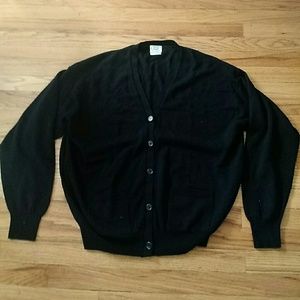 SALE! Black wool cardigan