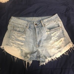 American Eagle denim distressed shorts