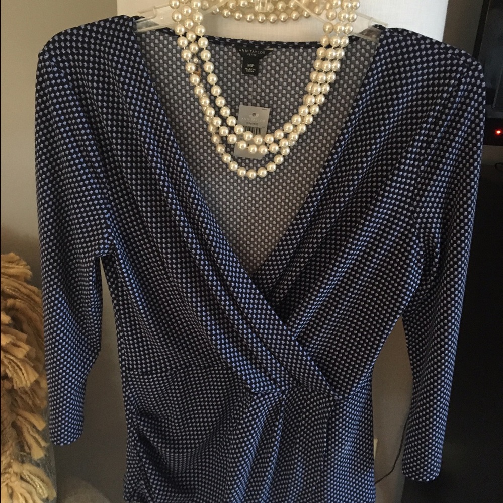 faux wrap, peplum blouse