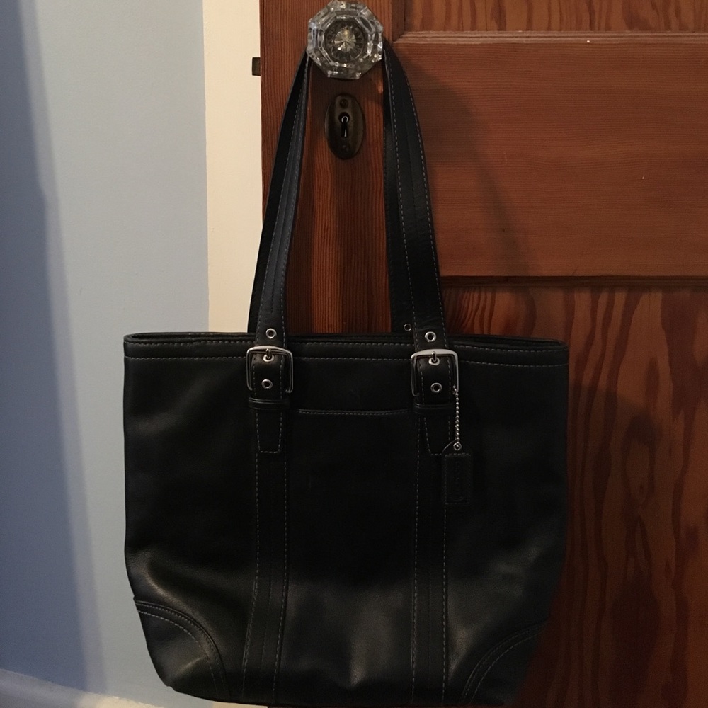 Coach Black Leather Bag