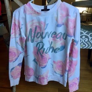 Nouveau Riche Watercolor Floral Sweatshirt