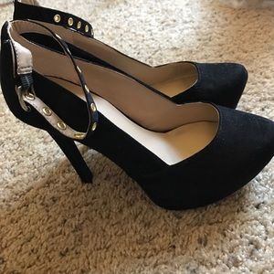 Just Fab heels with ankle strap
