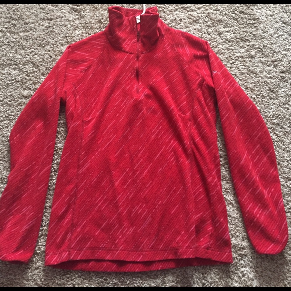 Columbia red fleece