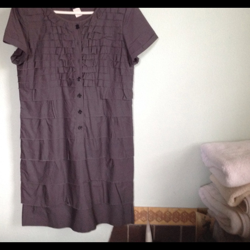 Cotton tiered ruffled dress