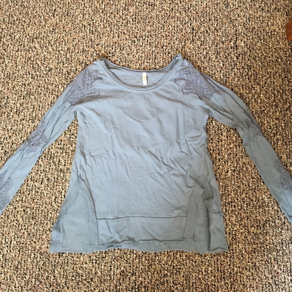 Free people lace detailed sweater