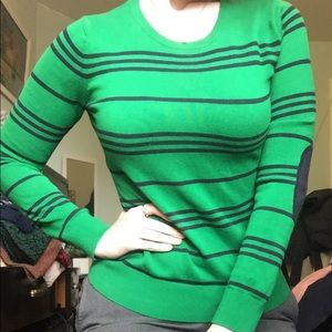 Banana Republic Striped Sweater w/ Elbow Patches!