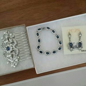 Gorgeous bridal or formal accessory bundle