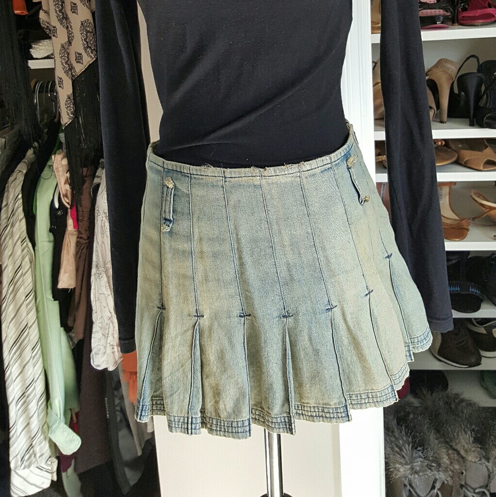 denim skirt -sold