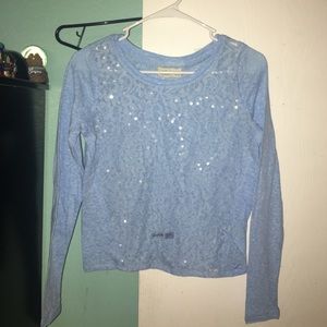 Hollister long sleeve lace shirt