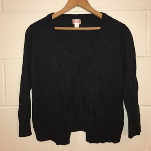 Mossimo ruffled cardigan