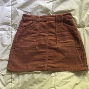 Kendall and Kylie brand corduroy skirt in peach