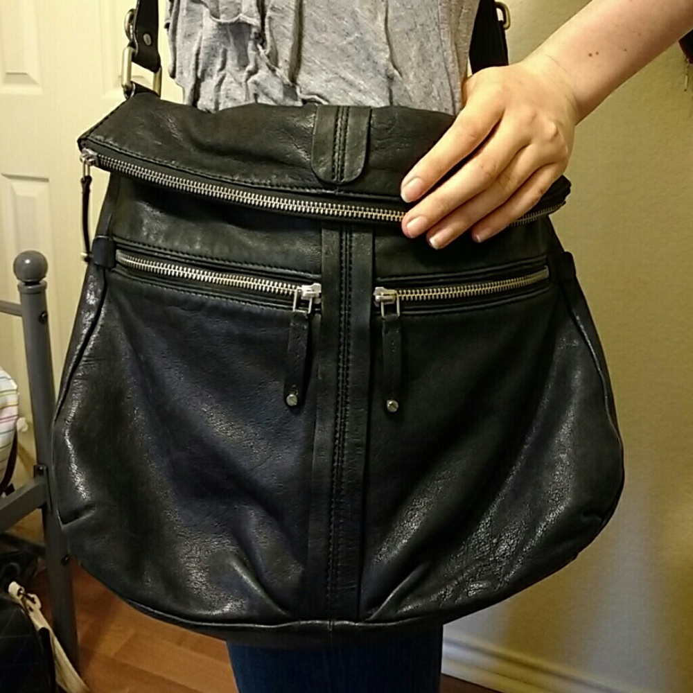 Cross Body Leather Bag by Banana Republic