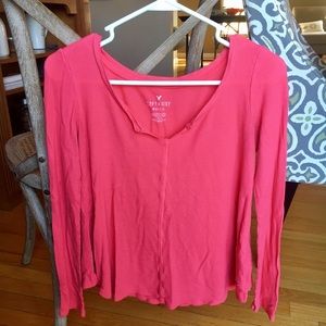 American Eagle Soft & Sexy Waffle Tee