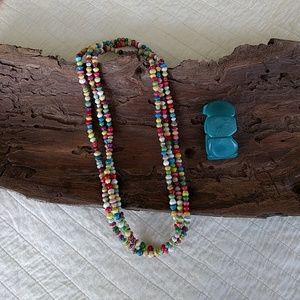 Noonday Collection Dainty Paper Beads Necklace