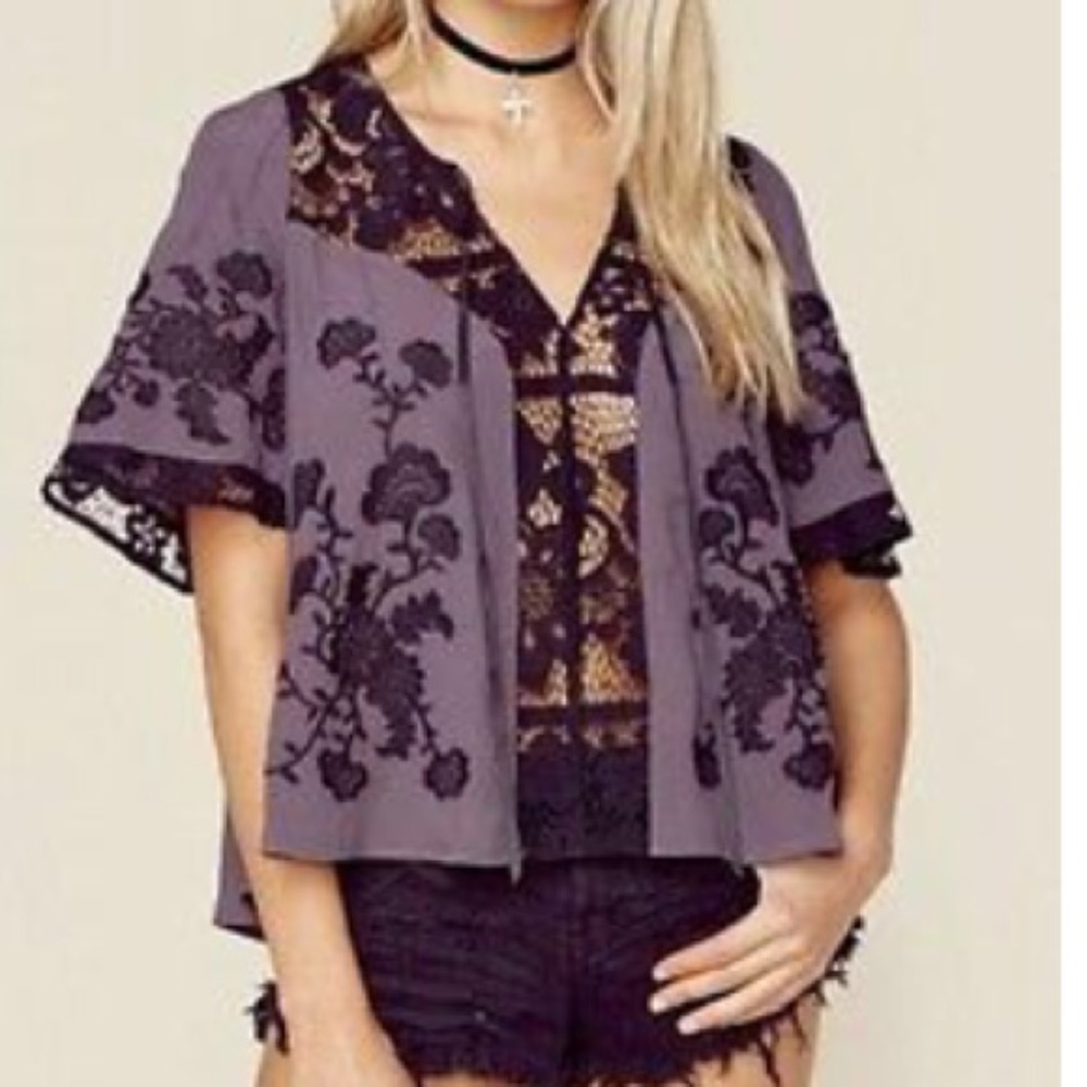 For love and lemons purple Isabella top