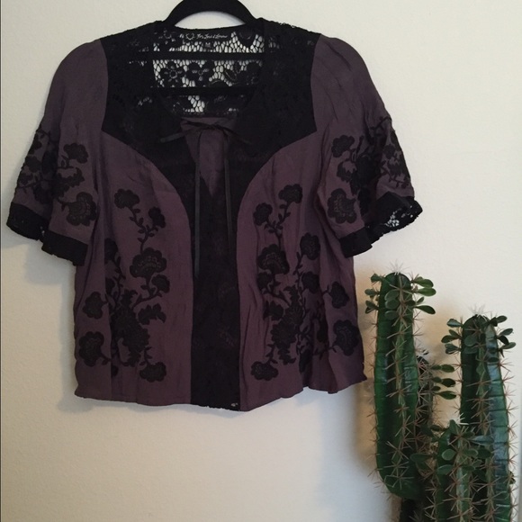 For love and lemons purple Isabella top - Picture 2 of 3