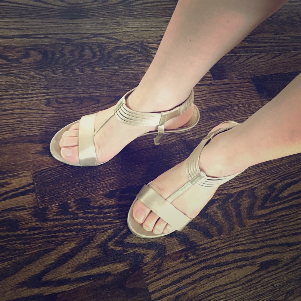 Light gold heels