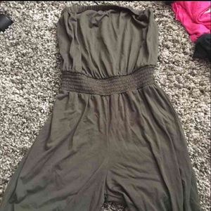 Olive green romper