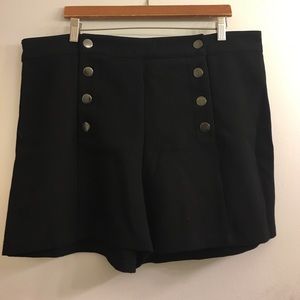 Forever 21 ponte snap front shorts