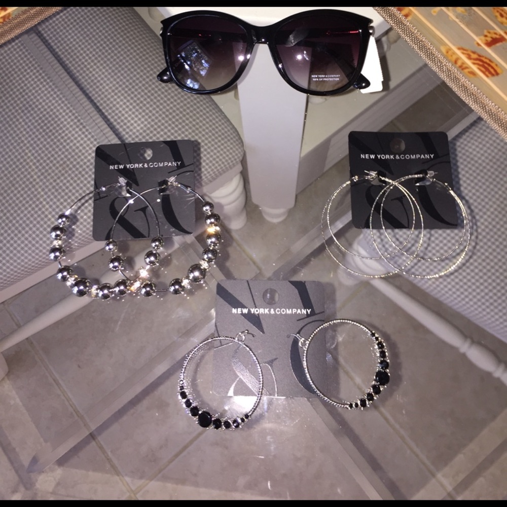 Earrings and Sunglasses