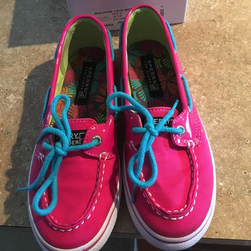 Girls size 2 Sperry shoes