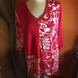 Pink top by Susan graver