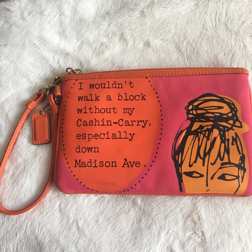 Large Coach wristlet