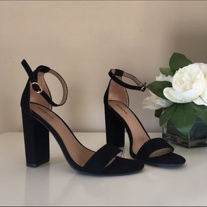 Black Ankle Strap Heel
