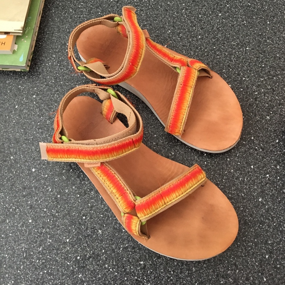 Multicolored Teva sandals