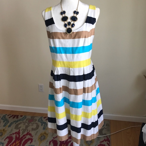 NWOT Nine West Striped Dress - Picture 2 of 6
