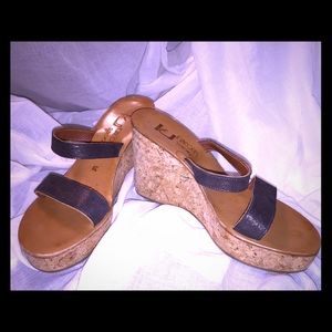 K Jacques St. Tropes wedges - fantastic condition!