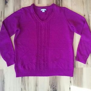 Laura Scott sweater maroon