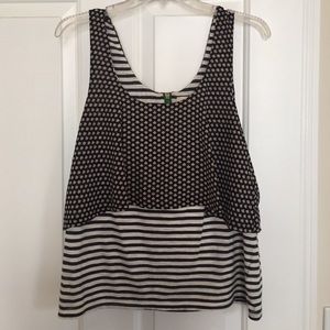 Layered Anthro Tank. Size Small.