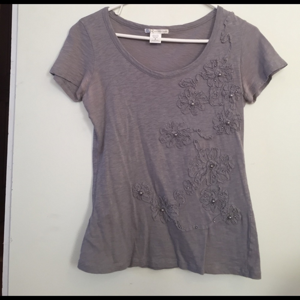 Gray Pearl Top