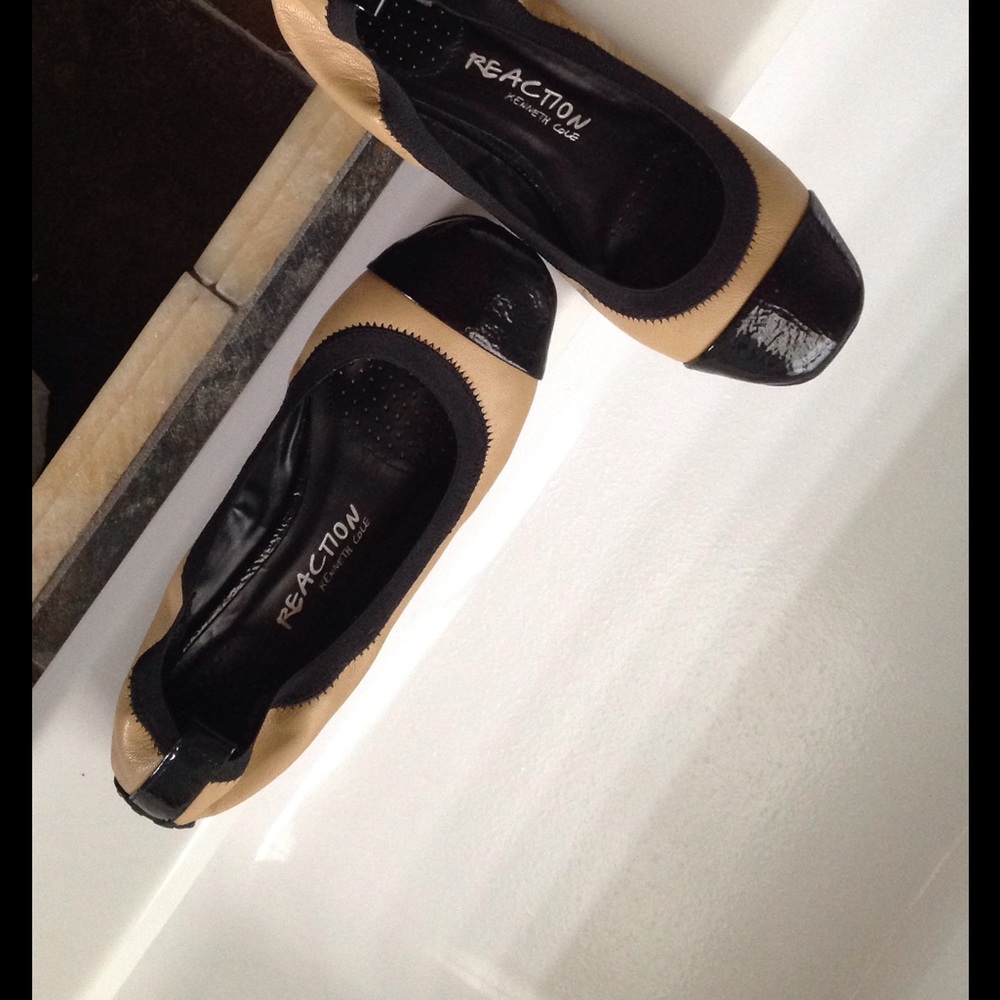 Ballet flats leather and patent