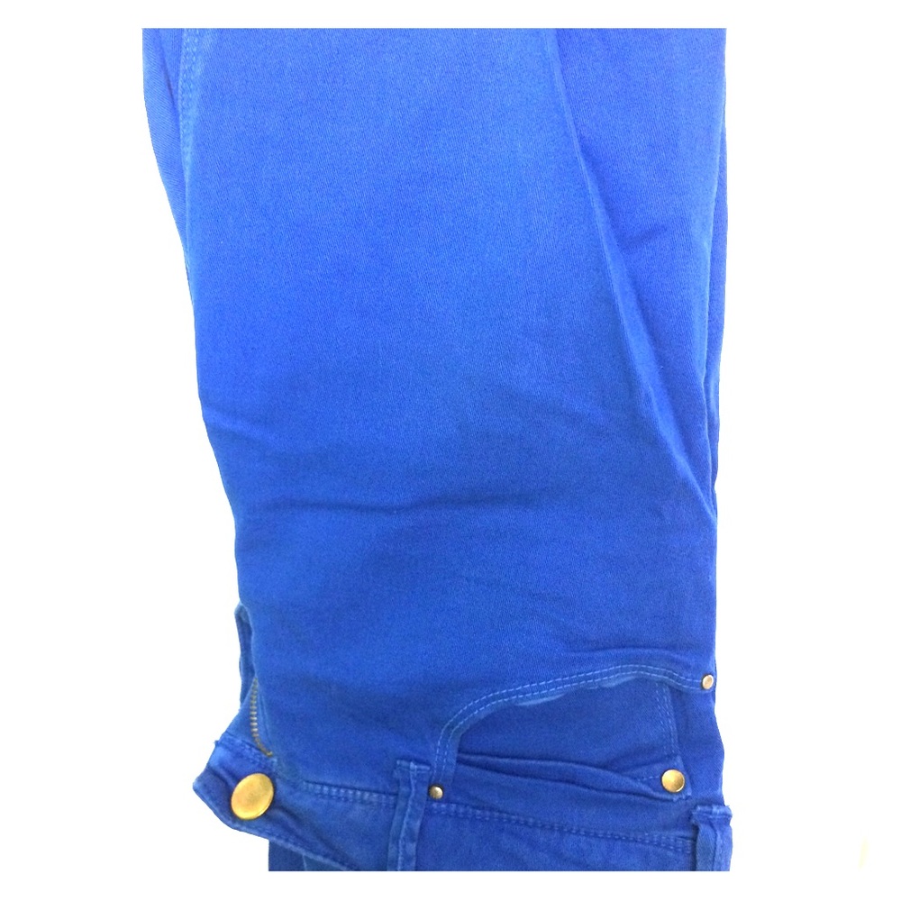 Skinny stretchy navy blue pants