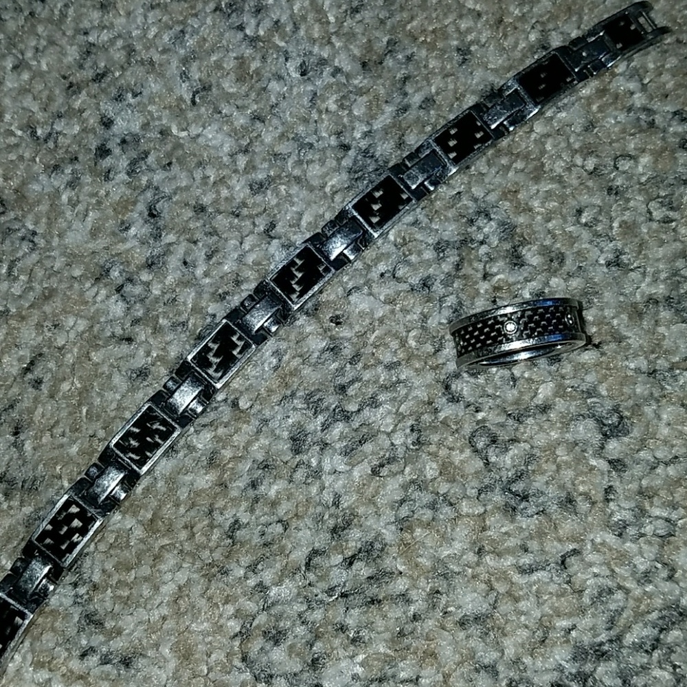 Stainless Steel Bracelet & Ring