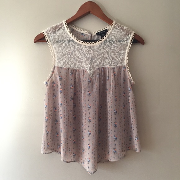 Timeless Tops - Lacy Sleeveless Top