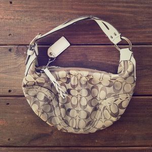 Coach classic tan handbag