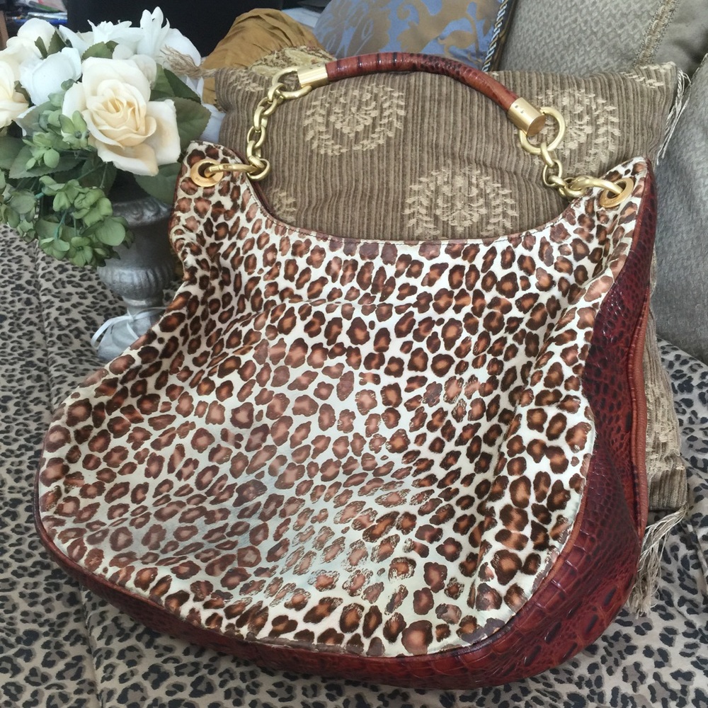 Beautiful Brahmin Cheetah Print Purse