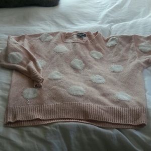 Pink polka dot sweater