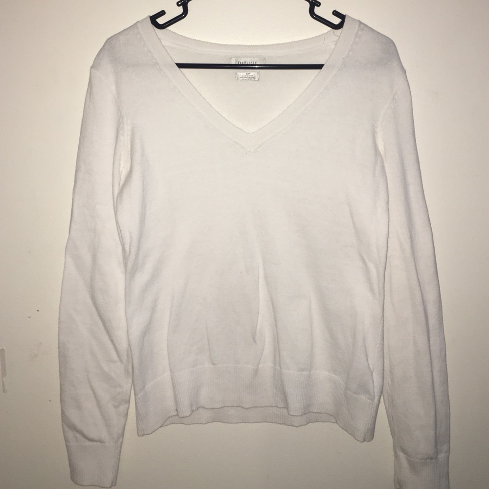 White sweater Long sleeve Van Heusen